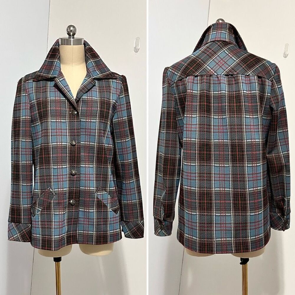 Vintage 70s Jane Colby Shirt Jacket 11/12 Medium